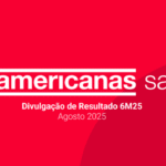 Americanas reporta melhora no prejuízo e avanço em vendas no 6M25, com EBITDA ajustado positivo